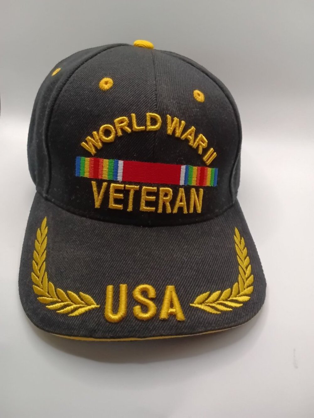 WW2 Veteran Baseball Hat Cap 1941-45 Strapback Embroidered